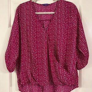Women's Pink Patterned Top